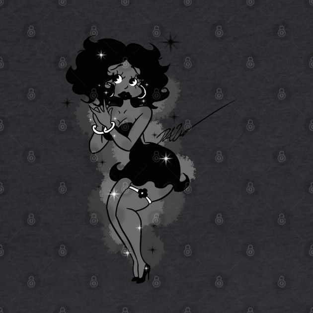 Black Betty Boop by TheFreakyHoodie